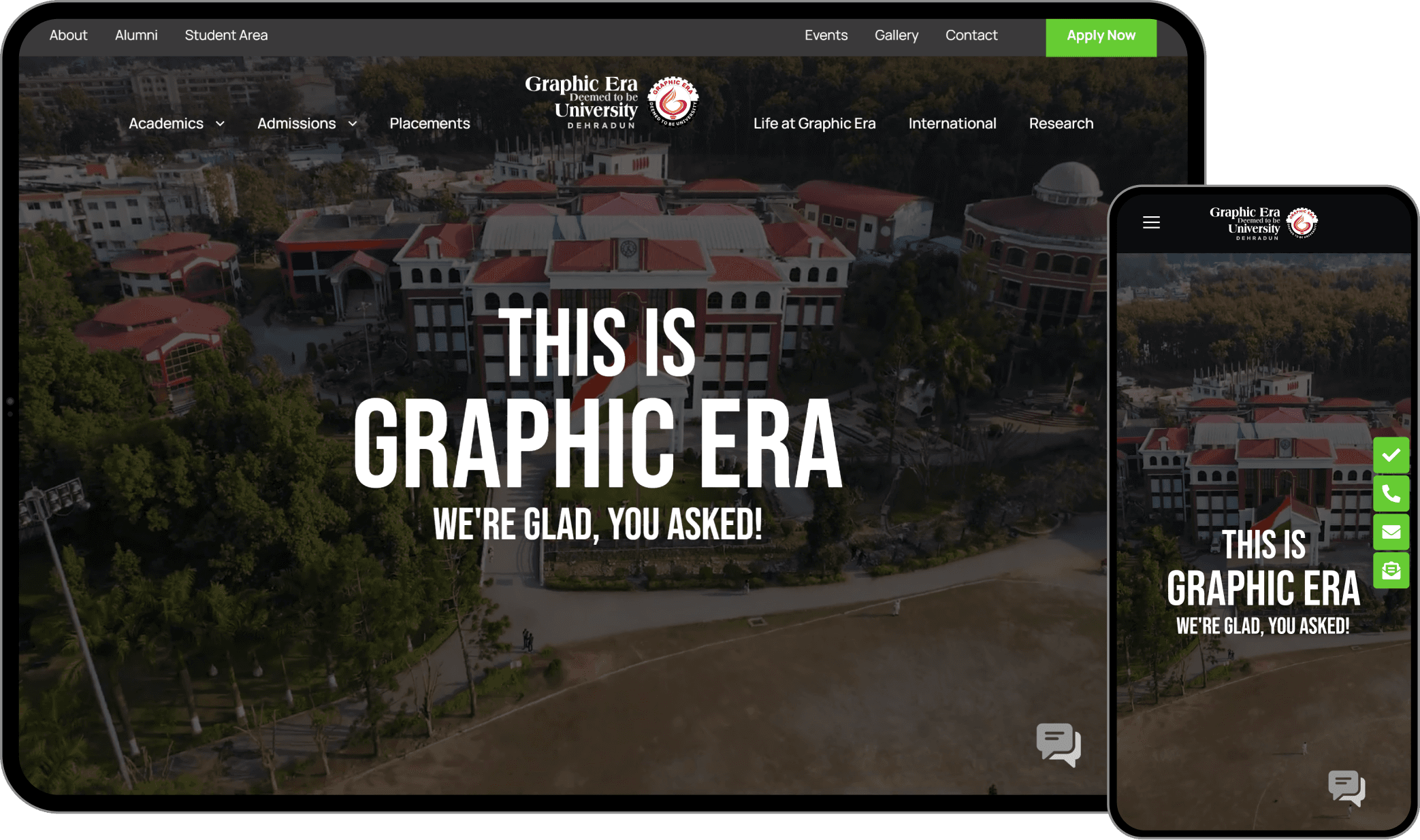 Graphic Era University Website